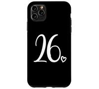Numéro 26 Vingt-Six, pour Femme de 26 Ans, 26e Anniversaire Coque pour iPhone 11 Pro Max