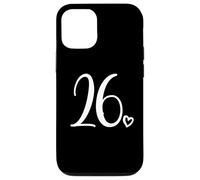 Numéro 26 Vingt-Six, pour Femme de 26 Ans, 26e Anniversaire Coque pour iPhone 12/12 Pro