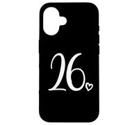 Numéro 26 Vingt-Six, pour Femme de 26 Ans, 26e Anniversaire Coque pour iPhone 16