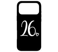 Numéro 26 Vingt-Six, pour Femme de 26 Ans, 26e Anniversaire Coque pour iPhone 17 Pro Max