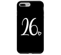 Numéro 26 Vingt-Six, pour Femme de 26 Ans, 26e Anniversaire Coque pour iPhone 7 Plus/8 Plus