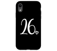 Numéro 26 Vingt-Six, pour Femme de 26 Ans, 26e Anniversaire Coque pour iPhone XR