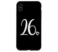 Numéro 26 Vingt-Six, pour Femme de 26 Ans, 26e Anniversaire Coque pour iPhone XS Max