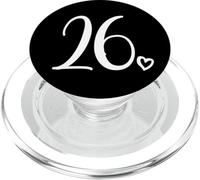 Numéro 26 Vingt-Six, pour Femme de 26 Ans, 26e Anniversaire PopSockets PopGrip pour MagSafe