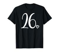 Numéro 26 Vingt-Six, pour Femme de 26 Ans, 26e Anniversaire T-Shirt