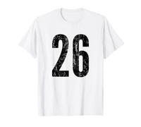 Numéro 26 Vintage Vingt-Six Équipe de Pratique Sportive T-Shirt