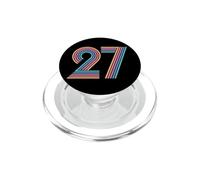 Numéro 27, Vingt-Sept Anniversaire Hommes Femmes 27e Anniversaire PopSockets PopGrip pour MagSafe