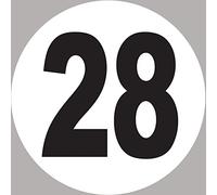 numéro 28-5x5cm - Sticker/autocollant