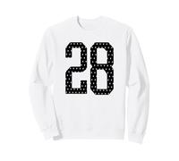 Numéro 28 Sports Team Maillot de Football 28 Ans Sweatshirt