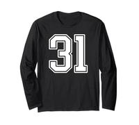 Numéro 31 Fan Player Jersey Style #31 Hommes Femmes Enfants Manche Longue