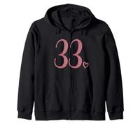 Numéro 33, Trente-Trois pour Les Femmes de 33 Ans, 33e Anniversaire Sweat à Capuche