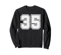 Numéro 35 Sports Team Maillot de Football 35e Anniversaire Universitaire Sweatshirt