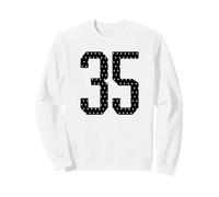 Numéro 35 Sports Team Maillot de Football 35e Anniversaire Universitaire Sweatshirt