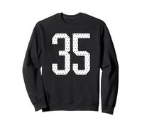 Numéro 35 Sports Team Maillot de Football 35e Anniversaire Universitaire Sweatshirt