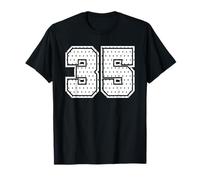 Numéro 35 Sports Team Maillot de Football 35e Anniversaire Universitaire T-Shirt