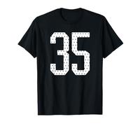 Numéro 35 Sports Team Maillot de Football 35e Anniversaire Universitaire T-Shirt