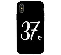 Numéro 37 Trente-Sept pour Femme 37 Ans 37e Anniversaire Coque pour iPhone X/XS