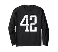 Numéro 42 Sports Team Maillot de Football 42e Anniversaire Manche Longue