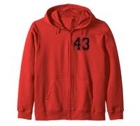 Numéro 43 en Noir Sweat à Capuche