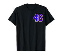 Numéro 46 en Bleu T-Shirt