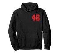 Numéro 46 en Rouge Sweat à Capuche