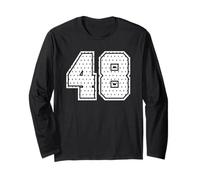 Numéro 48 Sports Team Maillot de Football 48 Ans Manche Longue