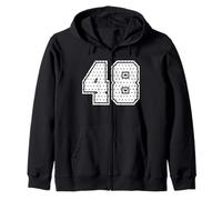 Numéro 48 Sports Team Maillot de Football 48 Ans Sweat à Capuche