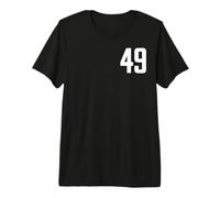 Numéro 49 en Blanc T-Shirt Haut de Gamme