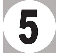 numéro 5-20x20cm - Sticker/autocollant