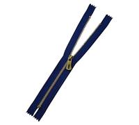 numéro 5 fermetures éclair courtes en métal, idéales pour les vêtements, sacs, articles en cuir, sacs à main, couture DIY, en forme de Y et faites main,bleu tibétain,15 cm