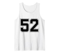 Numéro 52 Big Bold Capital Varsity Alphabet Monogramme Débardeur