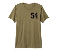 Numéro 54 en Noir T-Shirt Haut de Gamme
