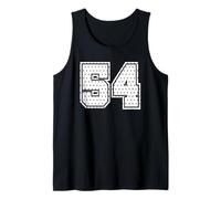Numéro 54 Sports Team 54th Jersey Varsity Birthday Football Débardeur