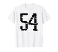 Numéro 54 Sports Team 54th Jersey Varsity Birthday Football T-Shirt