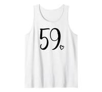 Numéro 59 Cinquante-Neuf pour Les Femmes, 59 Ans 59e Anniversaire Débardeur