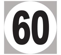 Numéro 60 - 20x20cm - Sticker/Autocollant