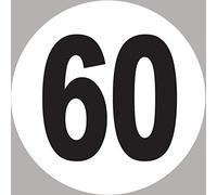 numéro 60-20x20cm - Sticker/autocollant