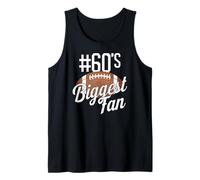 Numéro 60's Biggest Fan Football Mom Funny Woman Touchdown Débardeur