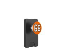 Numéro 66 en Noir, Blanc et Gris PopSockets PopWallet pour MagSafe