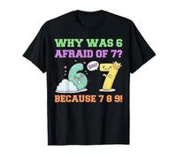 Numéro 67 6 7 6/7 6-7 Meme Costumes Pourquoi 6 Avait Peur de 7 T-Shirt