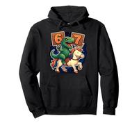 Numéro 67 Six Seven Drôle Dinosaure Licorne Meme Gen Alpha Sweat à Capuche