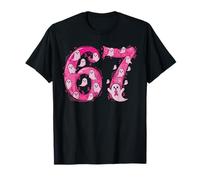 Numéro 67 Six Seven Meme Ghost Mois de Sensibilisation au Cancer du Sein T-Shirt