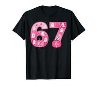 Numéro 67 Six Seven Mois drôle de Sensibilisation au Cancer du Sein T-Shirt