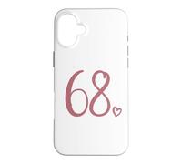 Numéro 68, Soixante-Huit pour Les Femmes de 68 Ans 68e Anniversaire Coque pour iPhone 16 Plus