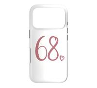 Numéro 68, Soixante-Huit pour Les Femmes de 68 Ans 68e Anniversaire Coque pour iPhone 17 Pro