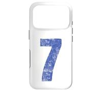 Numéro 7 en Jersey Uniforme Varsity Sports Number, 7e Anniversaire Coque pour iPhone 17 Pro