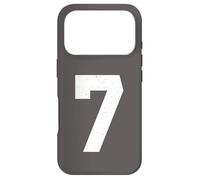Numéro 7 en Jersey Uniforme Varsity Sports Number, 7e Anniversaire Coque pour iPhone 17 Pro