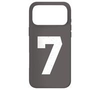 Numéro 7 en Jersey Uniforme Varsity Sports Number, 7e Anniversaire Coque pour iPhone 17 Pro Max