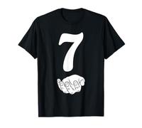 Numéro 7 Funny 67 Six Seven Meme Hands Couple Assorti T-Shirt