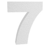 Numéro 7 (sept) en 3D en polystyrène (24 cm Hauteur) 4 cm d'épaisseur - pour décorations de panneaux et inscriptions